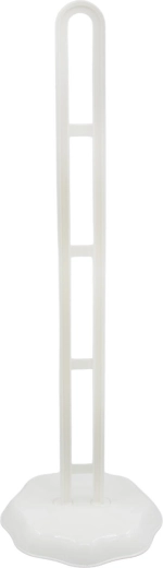 Toiletrulleholder i plast, 47 cm, hvid