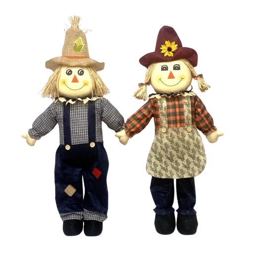 Dekorativ fugleskræmsel til haven 90 cm