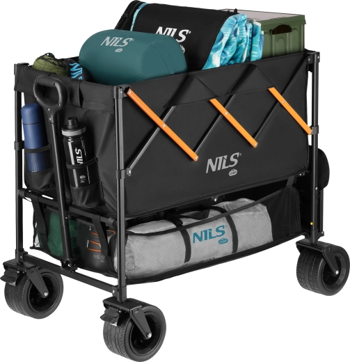 Campingvogn NILS Camp NC2607 XXL 160 l sort-orange