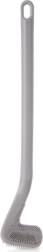 Silikone WC-børste grå 40 cm