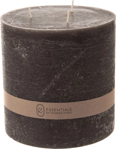 Dekorativt sort lys 14 × 14 cm