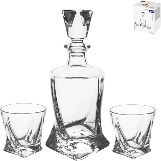 Sæt med glaskaraffel Imperial med 2 glas