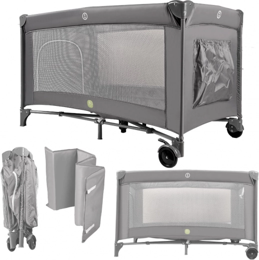 Rejseseng til børn 60 × 120 cm med sammenklappelig ramme og madras