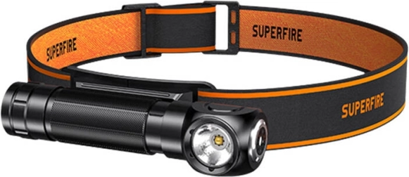 Pandelygte 2-i-1 SUPERFIRE TH04 med 600 lm og USB‑C