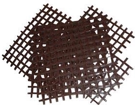 Sammen­sætbar måtte 25 × 25 cm, plast, beige (4 stk.)