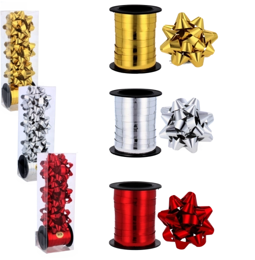 Gavesæt – bånd 20 m og sløjfer 6 cm
