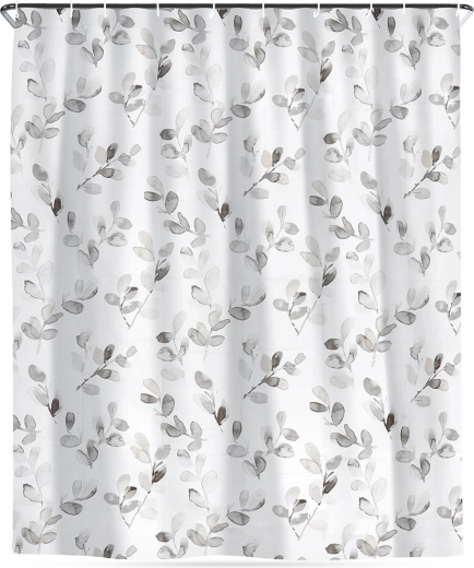 Bruseforhæng med kroge, vandafvisende, botanisk motiv 180 × 180 cm