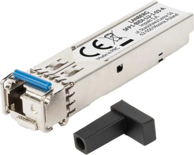 Optisk SFP BIDI A-modul 1,25 Gb/s til 3 km, 1310/1550 nm, simplex LC/UPC