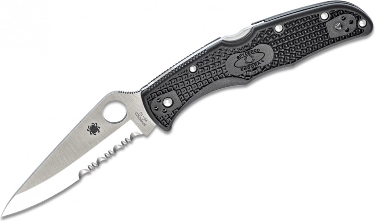 Spyderco Endura 4 Lightweight foldekniv 9,5 cm, satin, sort, FRN