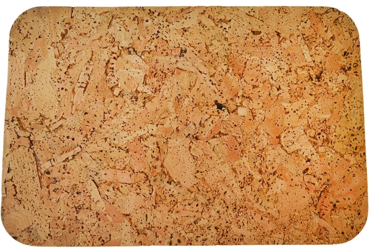 Korkebordskånere rektangulære med afrundede hjørner 36 × 25 cm, sæt med 6 stk.