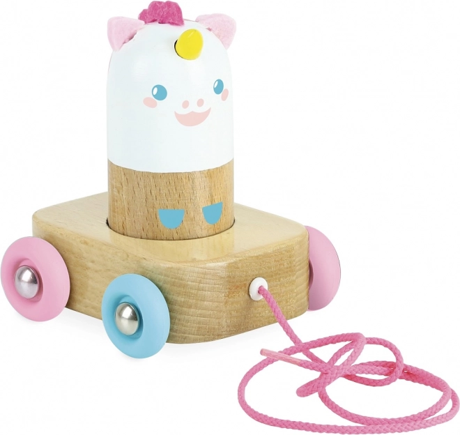 Træk-enhjørning Lily trælegetøj VILAC