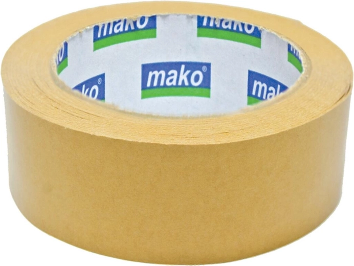 Dobbeltklæbende tæppetape 50 mm × 25 m, gul