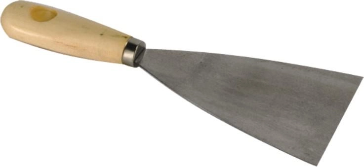 Stålspartel 60 mm med træhåndtag