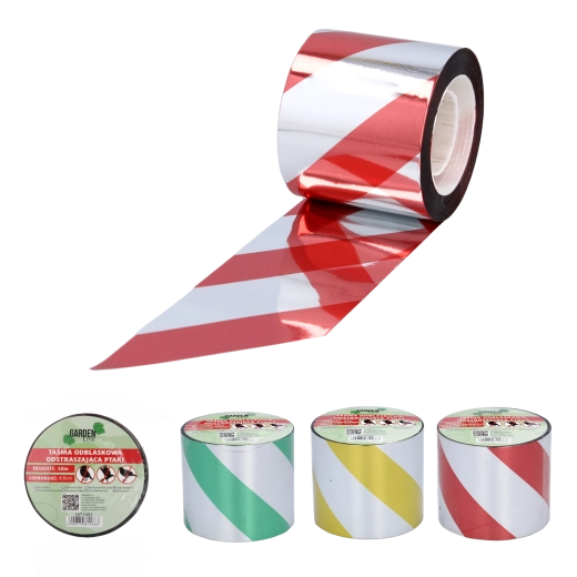 Refleksbånd mod fugle 50 m × 4,8 cm (mix af farver)