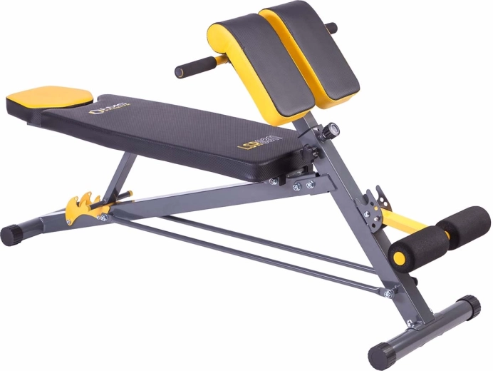 Multifunktionel træningsbænk med hyperextension HMS Premium LSR8311