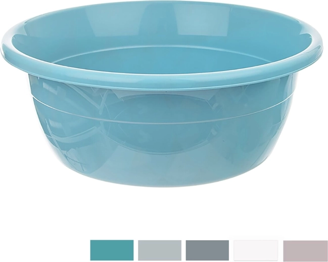 Dem bærbar rund plastbalje 22 l (mix farver)