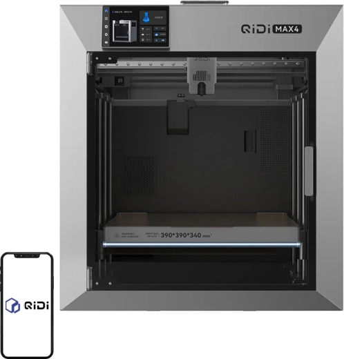 QIDI Max 4 lukket 3D-printer med opvarmet kammer