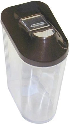 Oval dåse til tørvarer 1 l med skydelåg