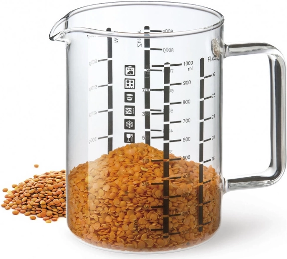 Køkkenmålebæger 0,5 l af glas