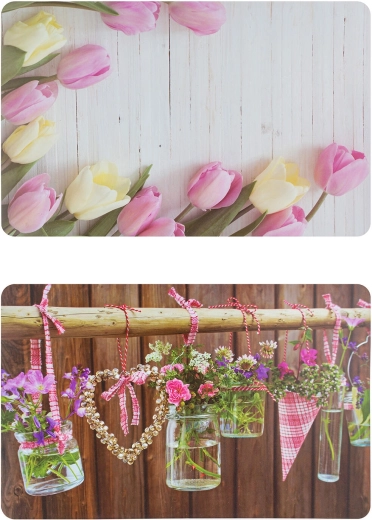 Plastdækkeserviet Romantic 43 × 28 cm