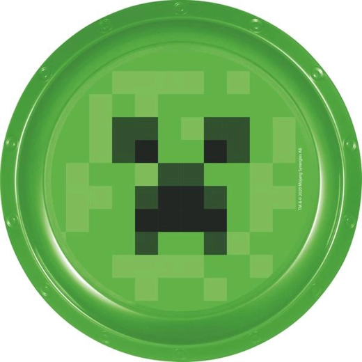 Plasttallerken Minecraft 22 cm
