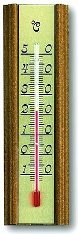 Indendørs termometer i egetræ TFA