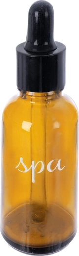 Kosmetisk Spa-flaske 30 ml af brunt (amber) glas med pipette