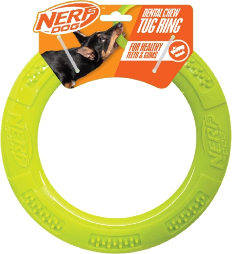 NERF Dog dental ring-træklegetøj til hunde 23 cm