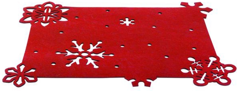 Filt bordskåner Toro 45 × 35 cm rød