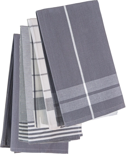 Køkkenviskestykker Prime 50 × 70 cm, bomuld, grå mix, 4 stk
