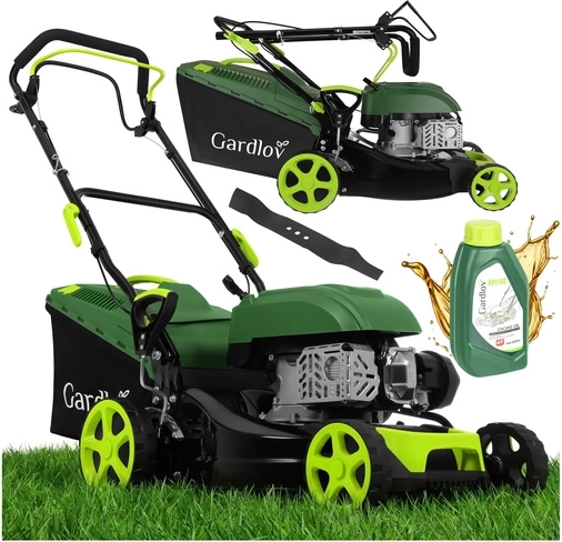 Benzindrevet plæneklipper med selvkørsel GARDLOV DriveX 40,6 cm, 149 cm³, opsamler 50 l