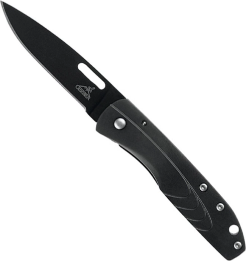 Gerber STL 2.5 lommekniv 6,6 cm, helt sort, fuldmetal