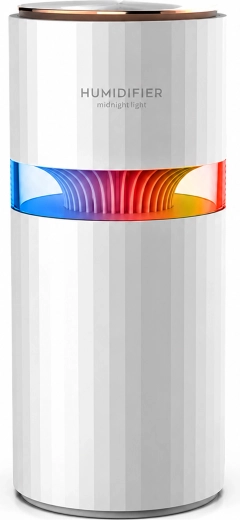 Luftfugter og aromadiffuser til bil med LED-baggrundsbelysning 400 ml - 1 stk.