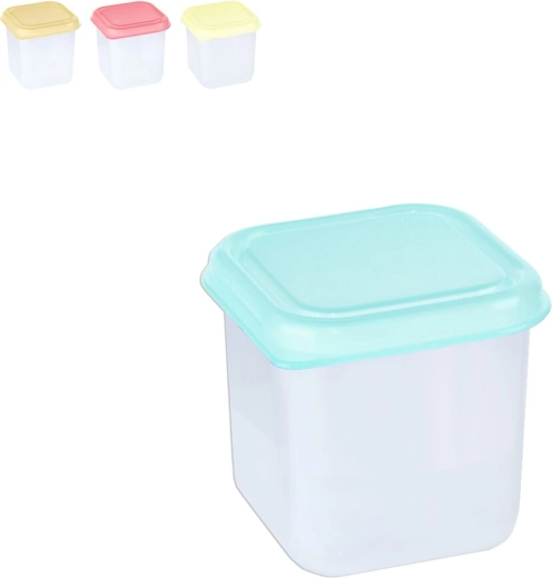 Plastdåse mini firkantet 0,15 l mix