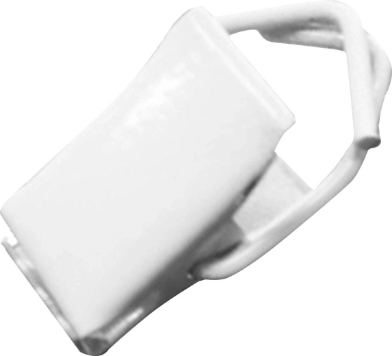 Hvid metalclips til gardiner – pakke med 500 stk.