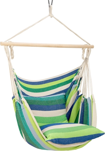 Hængende brasiliansk stol NILS Camp grøn