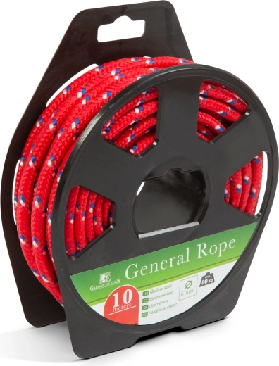 Generelt flettet reb 6 mm, 10 m
