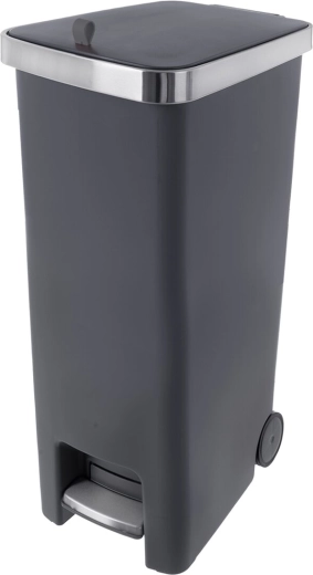 Premier plastaffaldsspand med pedal 45 l, antracit