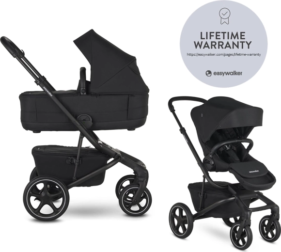 Easywalker Jimmey 2v1 kombivogn Pepper Black LITE RWS