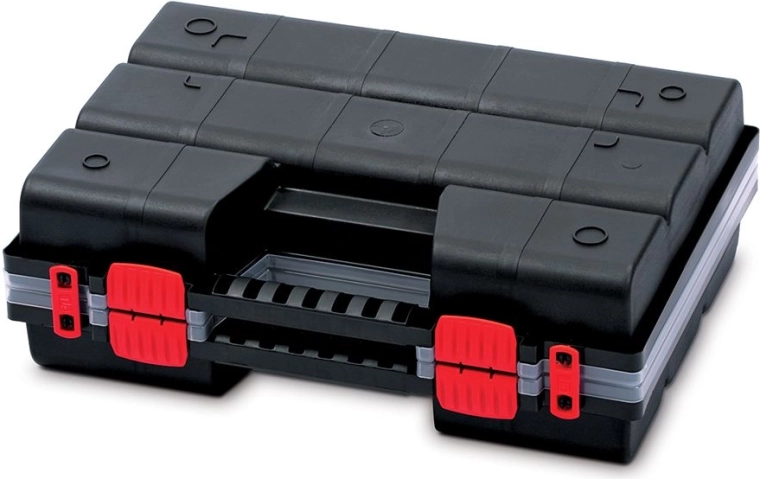 Plastorganisator NOR DUO 39 × 29 × 13 cm, adskillelig, tilpasningsbare rum