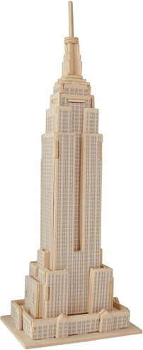 Træ 3D Puslespil Empire State Building
