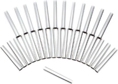 Lige bageforme til rør 8 cm, sæt med 30 stk.