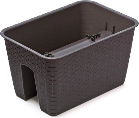 Hængende altankrukke til gelænder RATOLLA 40 cm – antracit