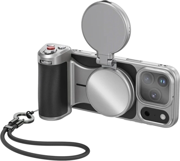 Telesin Master Grip Creator Combo-håndtag med batteri til iPhone 17 Pro (lys + UV-filter)