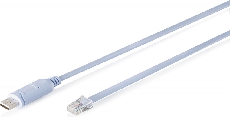 Konsolkabeladapter USB‑A til RJ45 med FTDI‑chipset (FT232RNL), lyseblå, 1,8 m