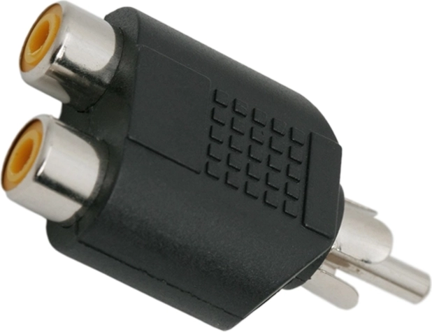 RCA Y-adapter, 2× RCA-hunstik til RCA-hanstik