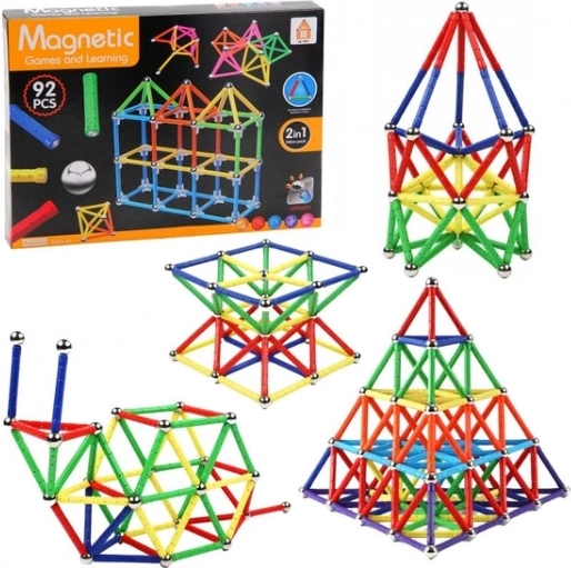 Magnetisk byggesæt – 92 dele