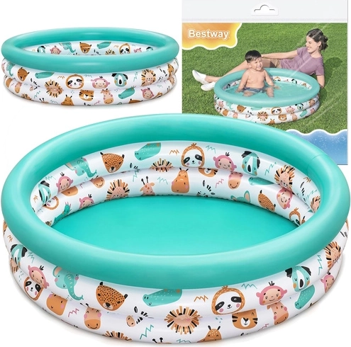 Oppustelig børnepool BESTWAY 102 × 25 cm, 101 l