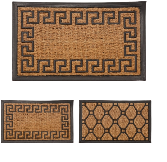 Indgangsmåtte i kokos PANAMA 40 × 60 cm med skridsikker gummi