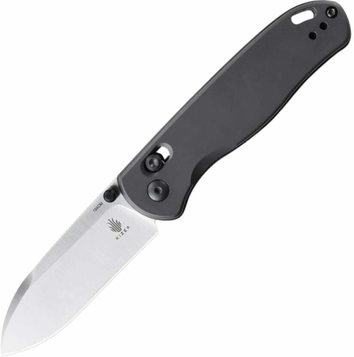 Foldekniv KIZER Drop Bear Gunmetal aluminium 7,6 cm